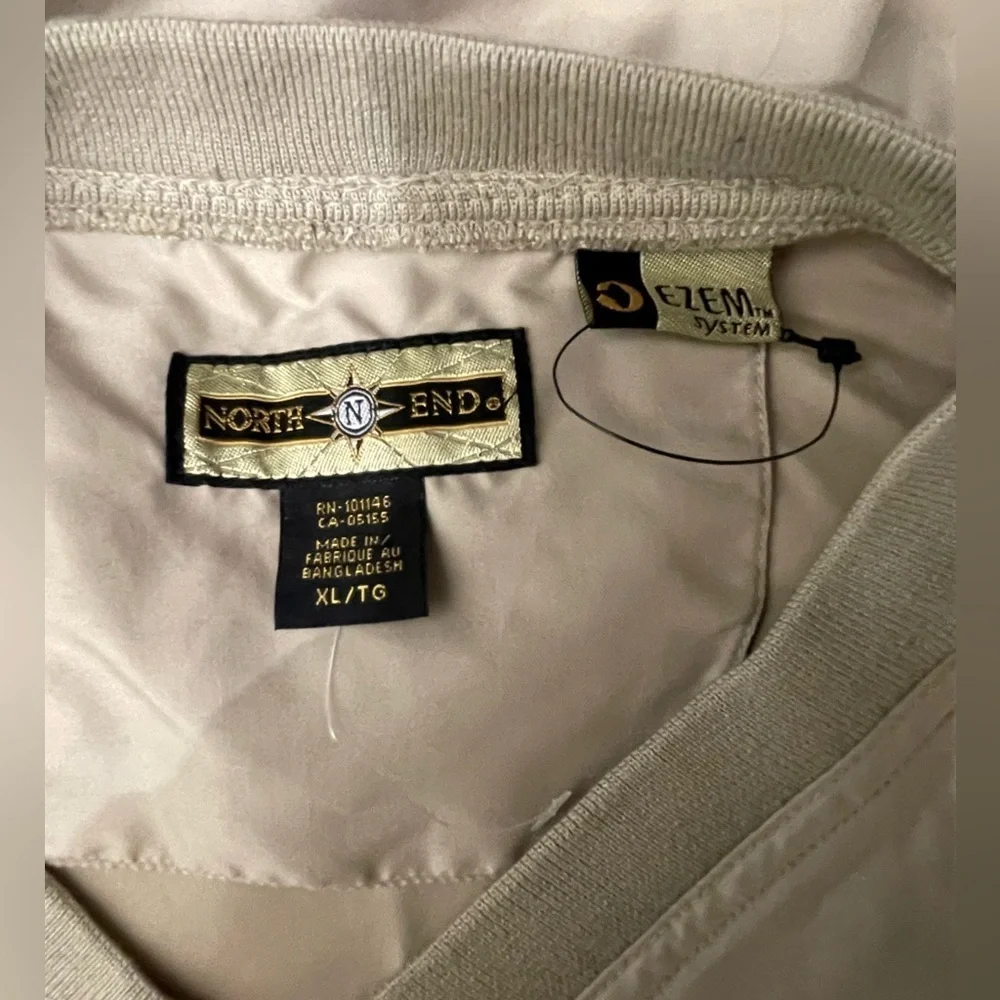 🐎NWOT KENTUCKY DERBY 133 Beige Golf Pullover Windbreakers Mens XL by North End